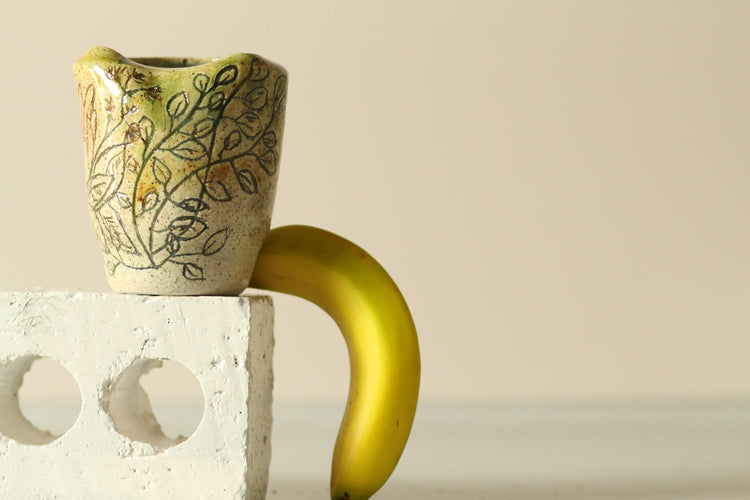 Protea Blossom Vase – Hand-Carved Stoneware by Allthingswhiting