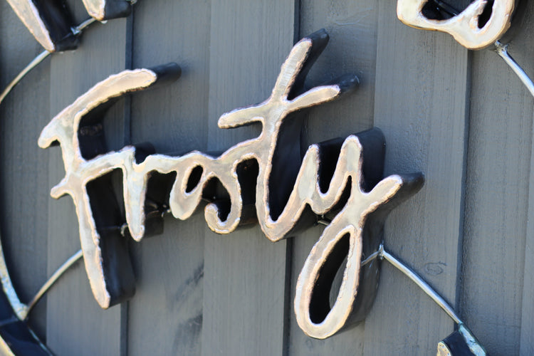 Custom Mr and Mrs wedding sign.