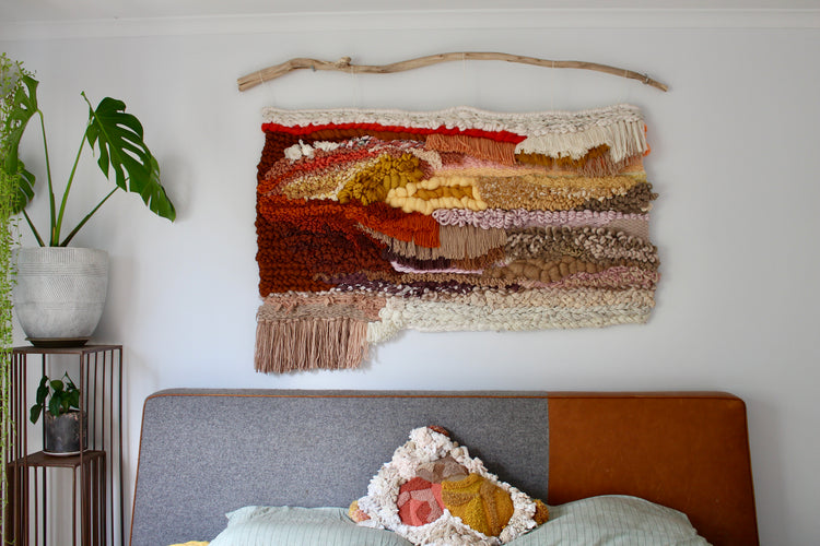 Large woven wall art