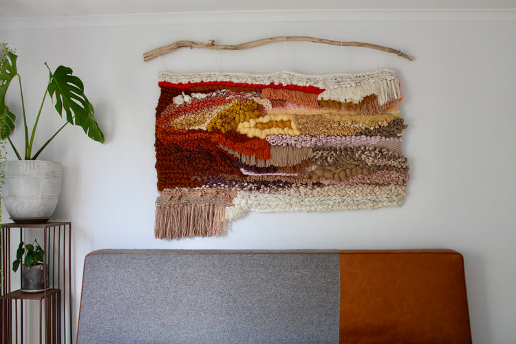 Large woven wall art
