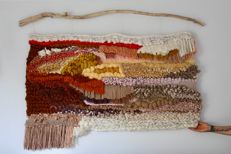 Large woven wall art