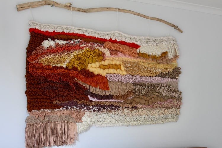 Large woven wall art