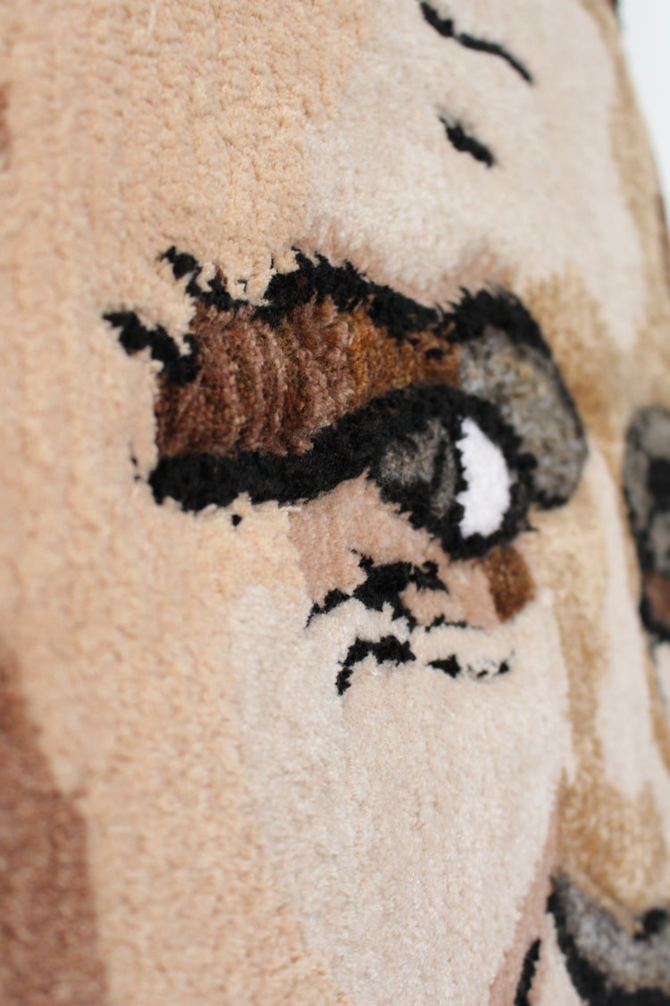 Mike - Large tufted portrait wall art