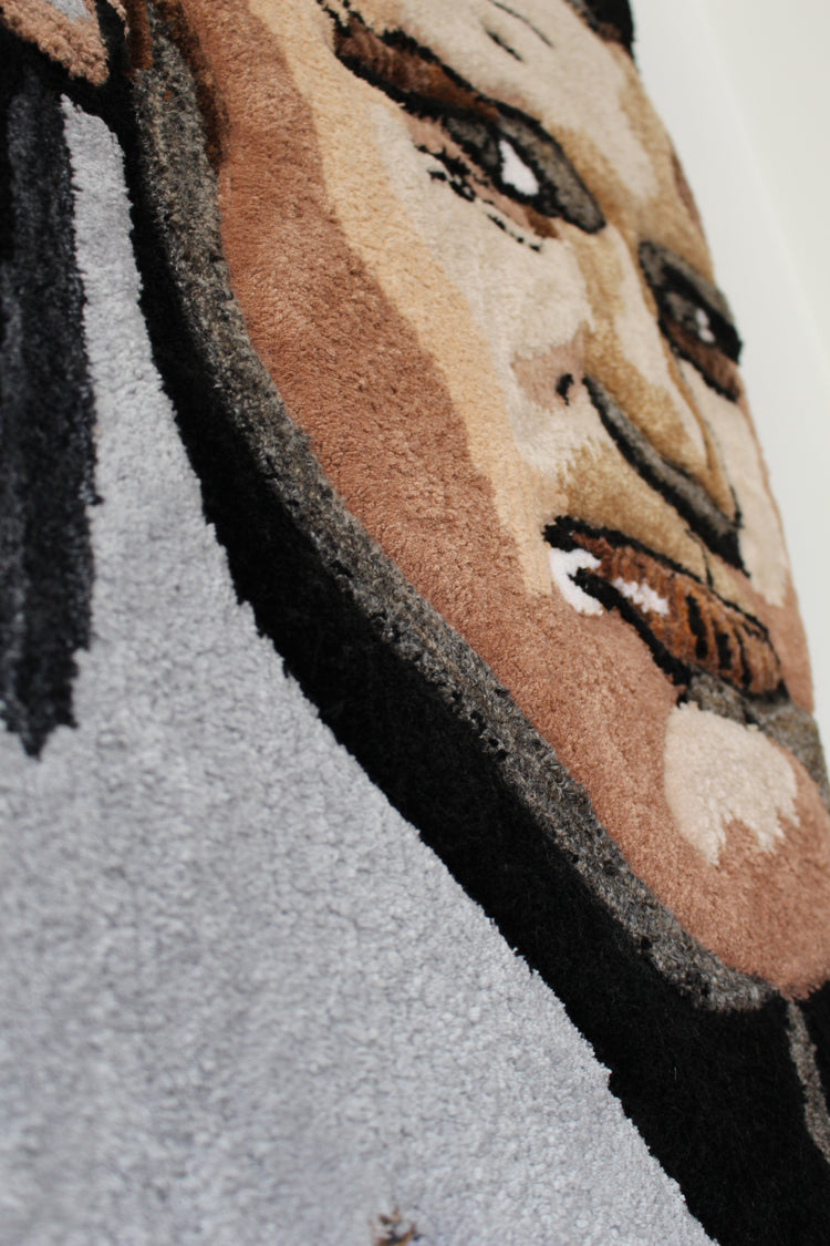Mike - Large tufted portrait wall art
