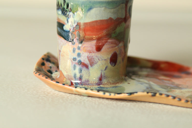 Toothbrush holder and platter
