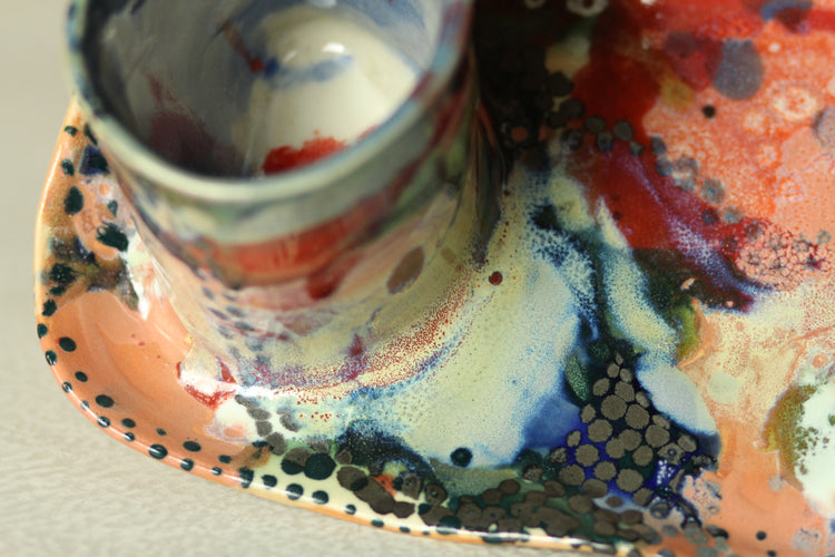 Toothbrush holder and platter