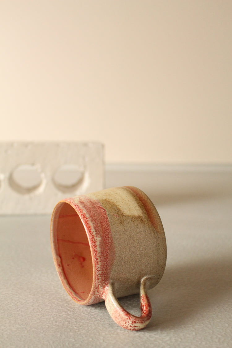 Salted cream and red mug 250ml