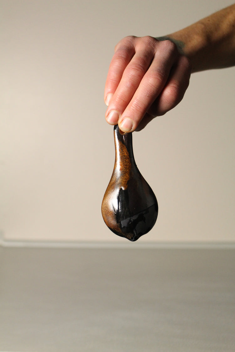 Midnight Ember Scoop – Hand-Built Stoneware by Allthingswhiting