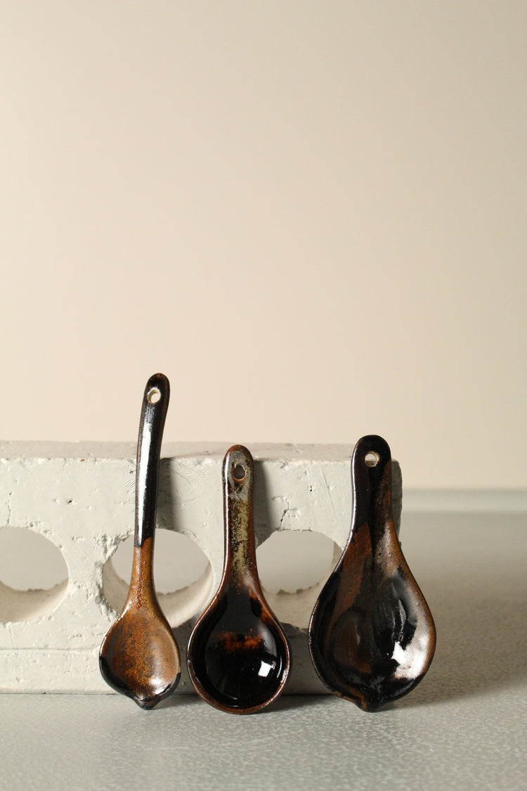 Midnight Ember Scoop – Hand-Built Stoneware by Allthingswhiting