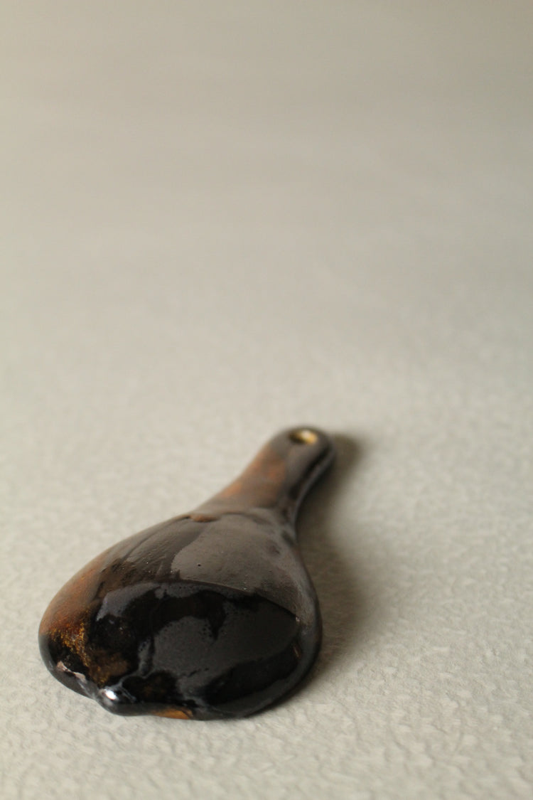 Midnight Ember Scoop – Hand-Built Stoneware by Allthingswhiting