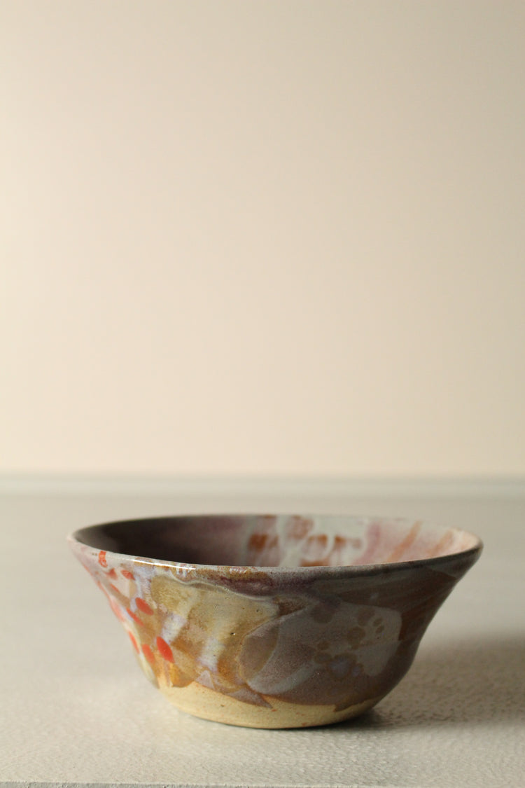 Wheel-Thrown Ceramic Stoneware Bowl | Snack & Dessert Bowl