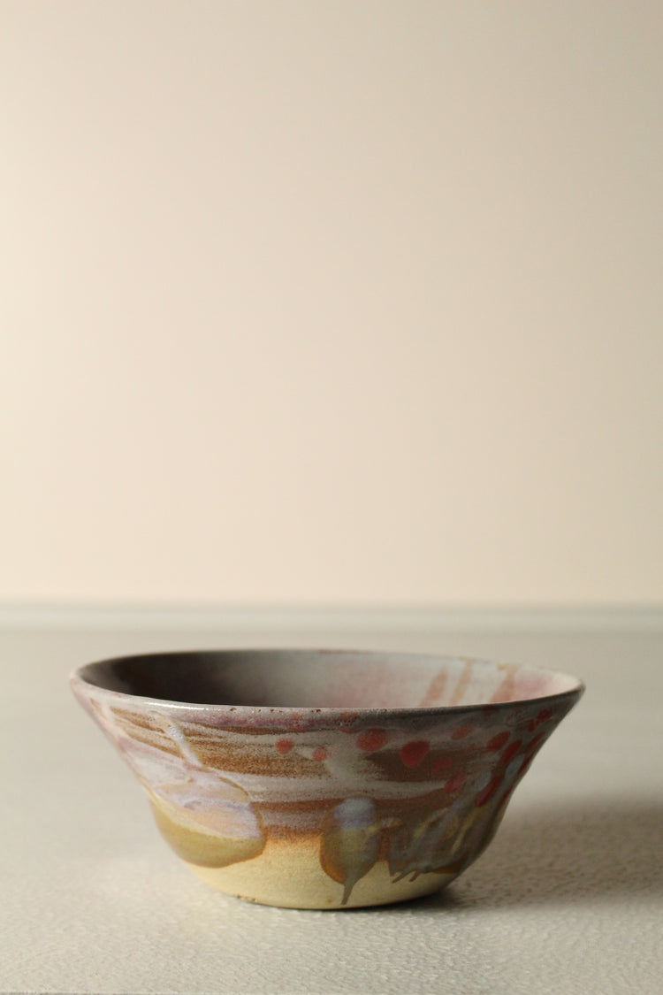 Wheel-Thrown Ceramic Stoneware Bowl | Snack & Dessert Bowl