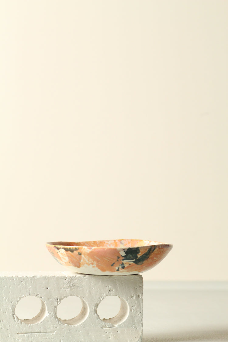 Orange cream splash everything bowl