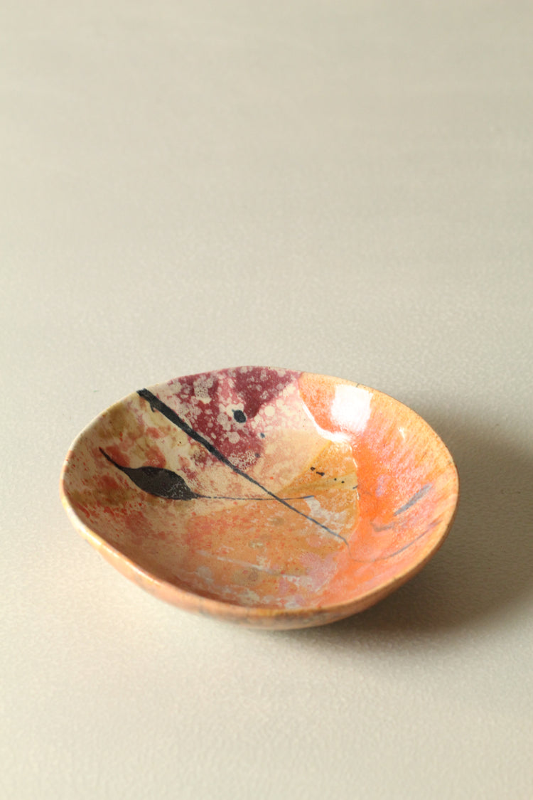 Orange cream splash everything bowl