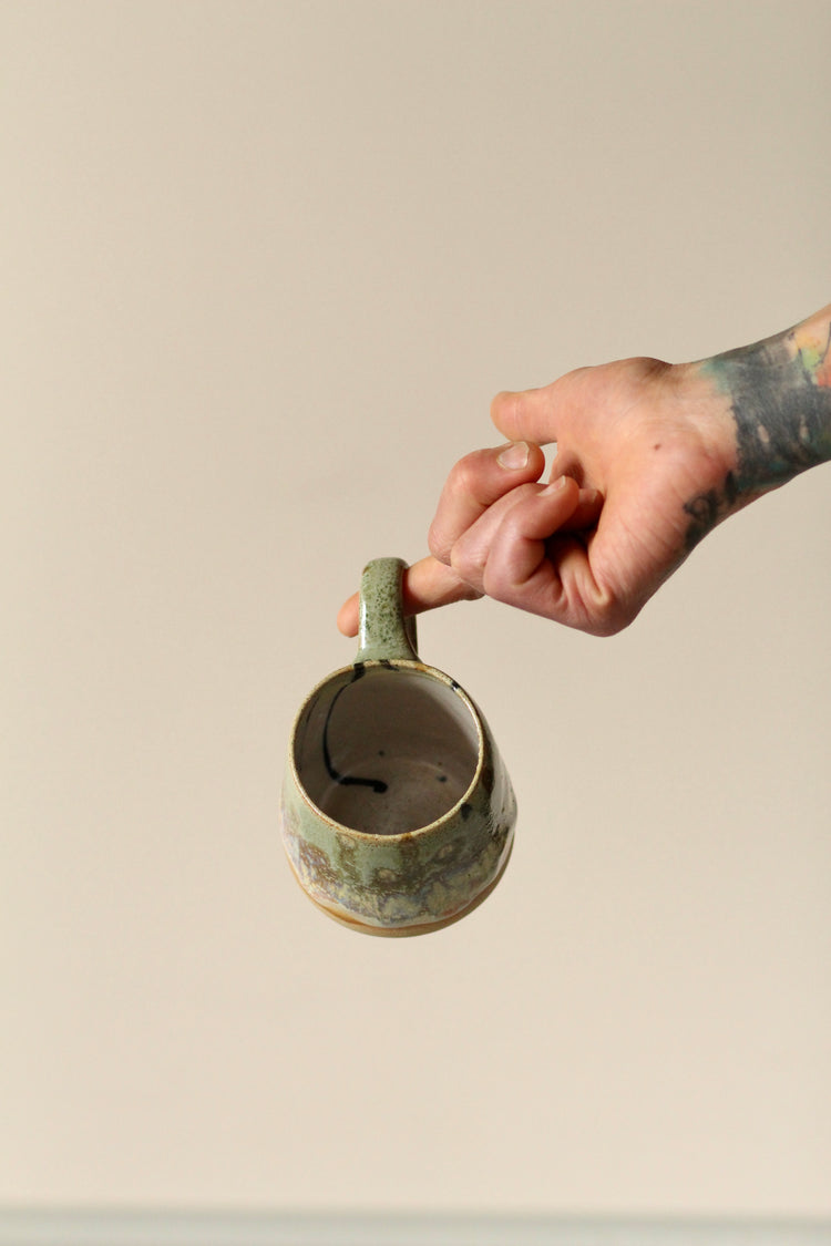 Green Falling Petticoat Mug