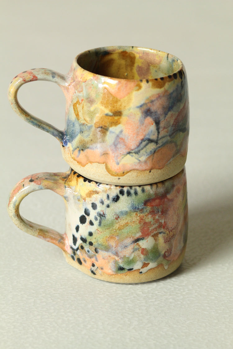 Bright Painterly Mugs