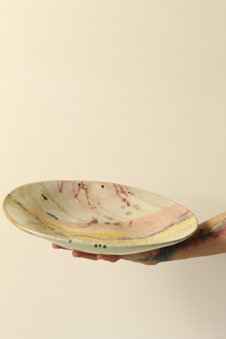 Gum Leaf inspired large serving bowl