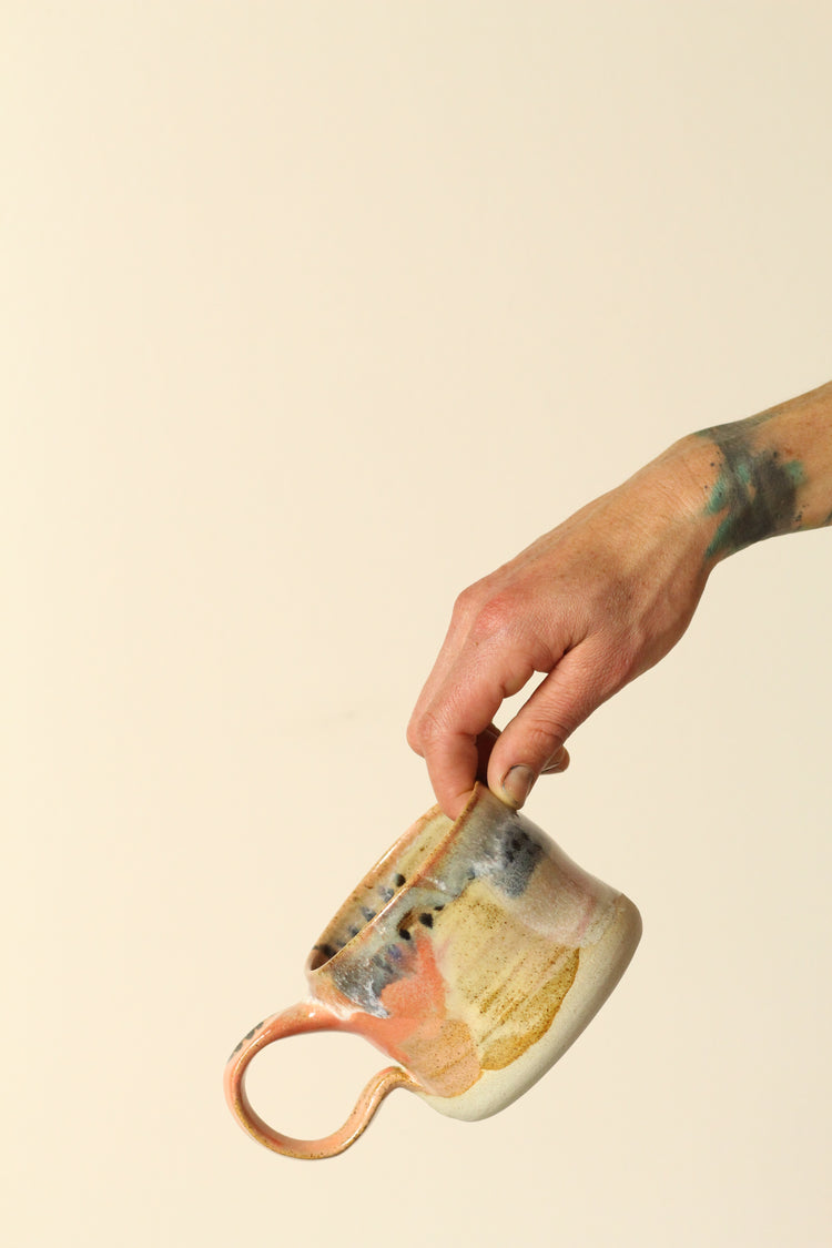 Xtra large Tropical sunrise painterly Mug