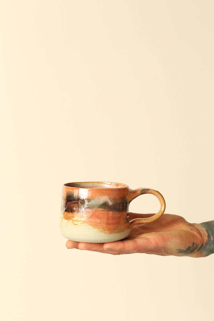 Tropical sunrise painterly Mug