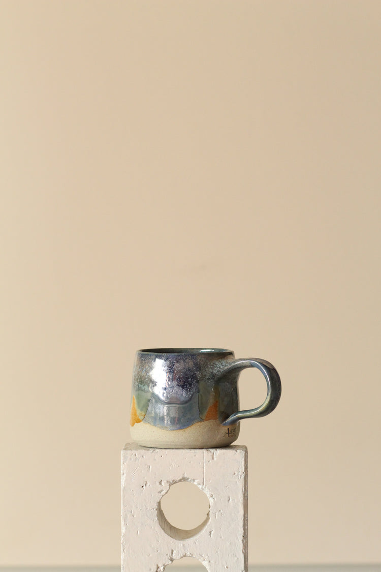Pastel Ceramic Mug | In Blue, Green, Yellow and White