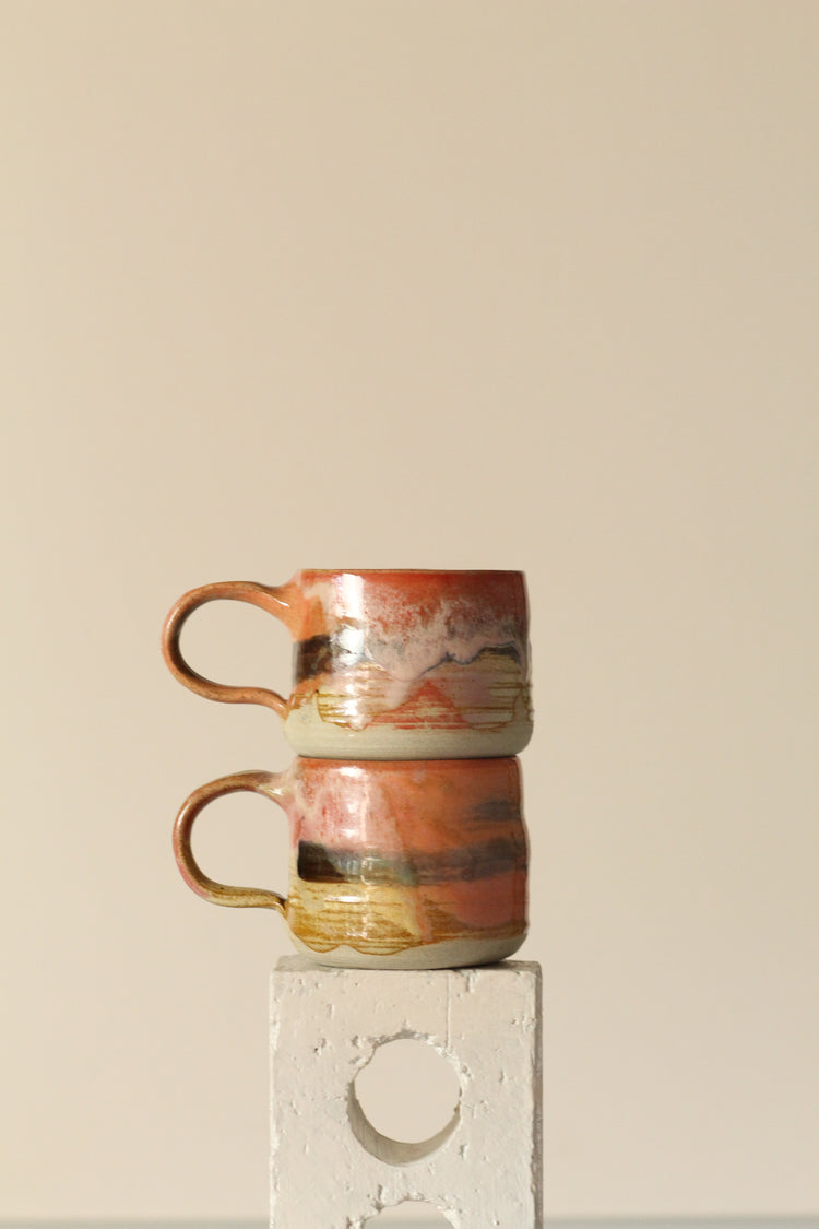 Tropical sunrise painterly Mug
