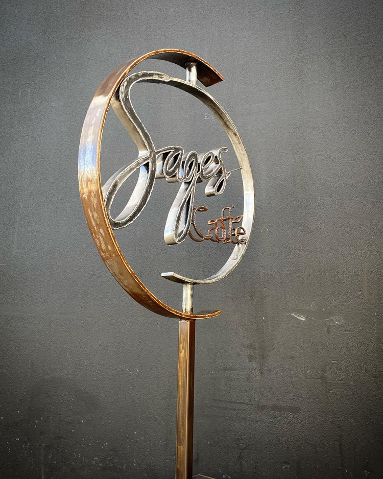 Custom Sages cafe sign.