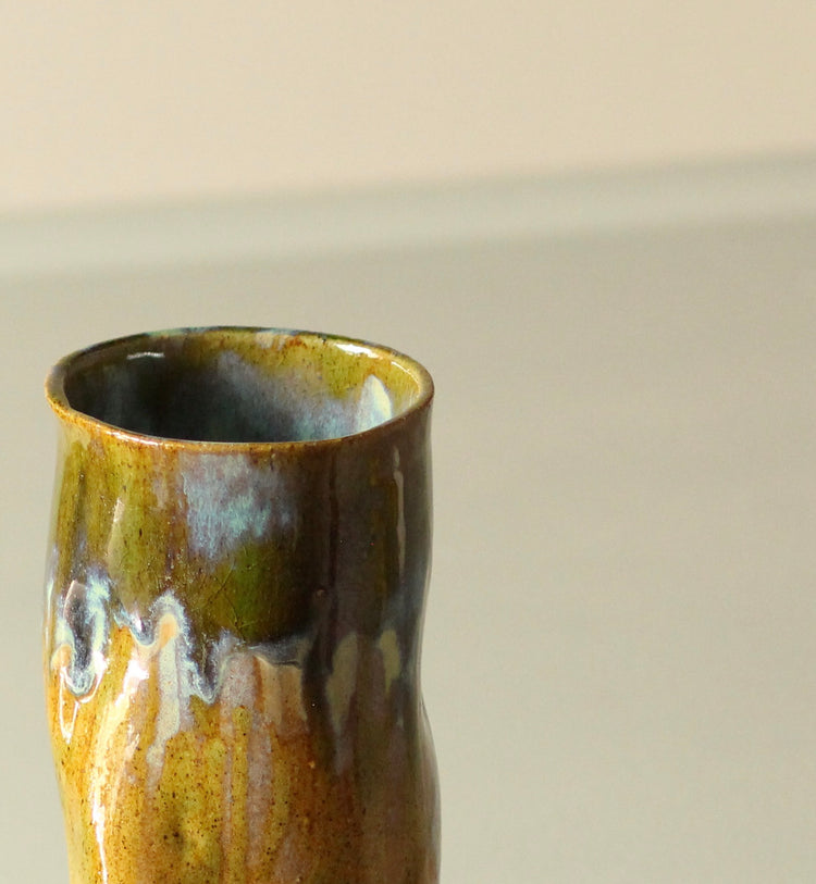 Seaside Harmony Vase – Hand-Built Stoneware by Allthingswhiting