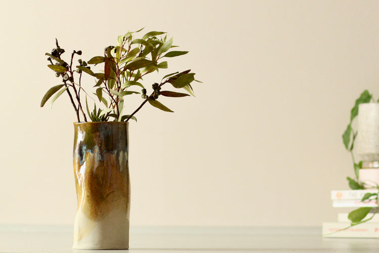 Seaside Harmony Vase – Hand-Built Stoneware by Allthingswhiting