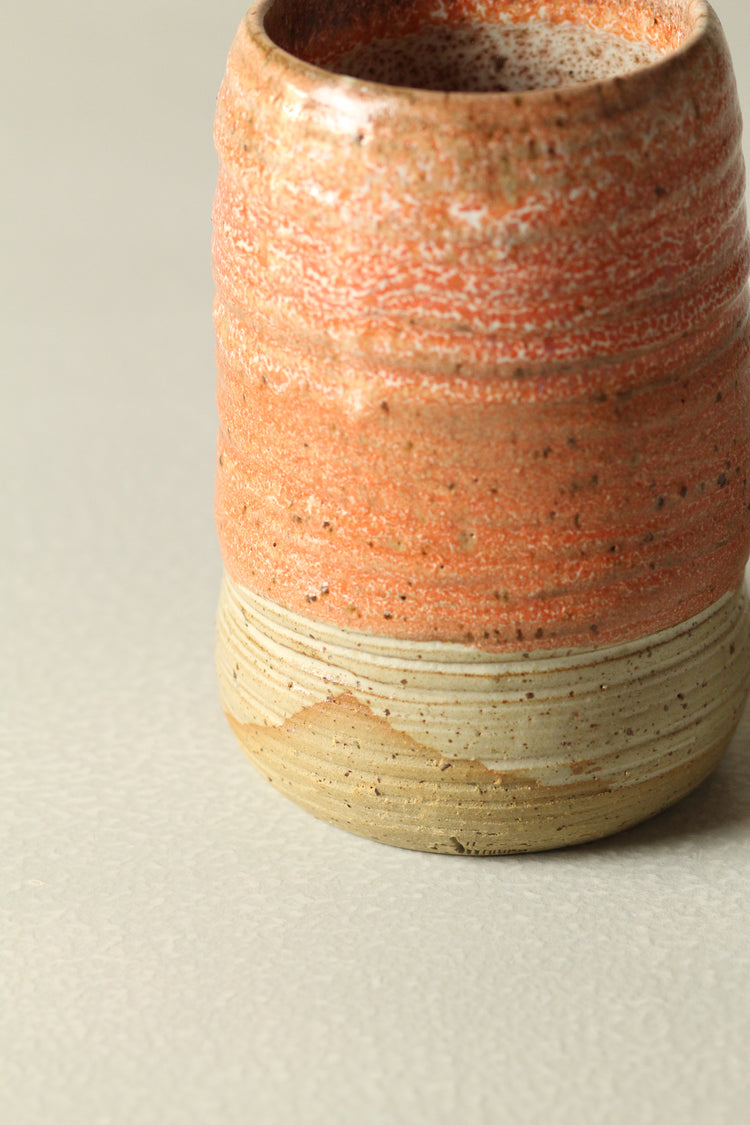 Orange Salt Vase