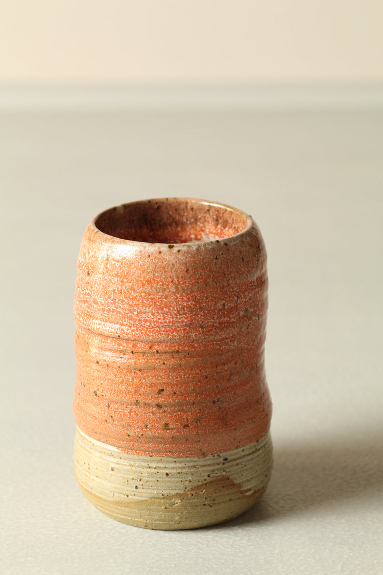 Orange Salt Vase