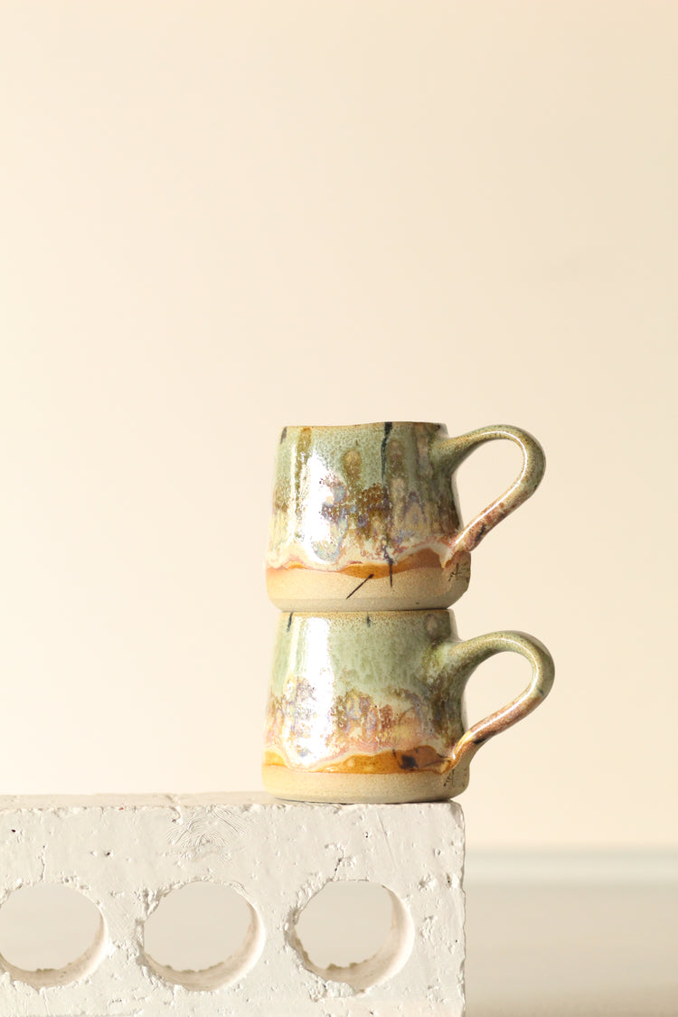 Green Falling Petticoat Mug