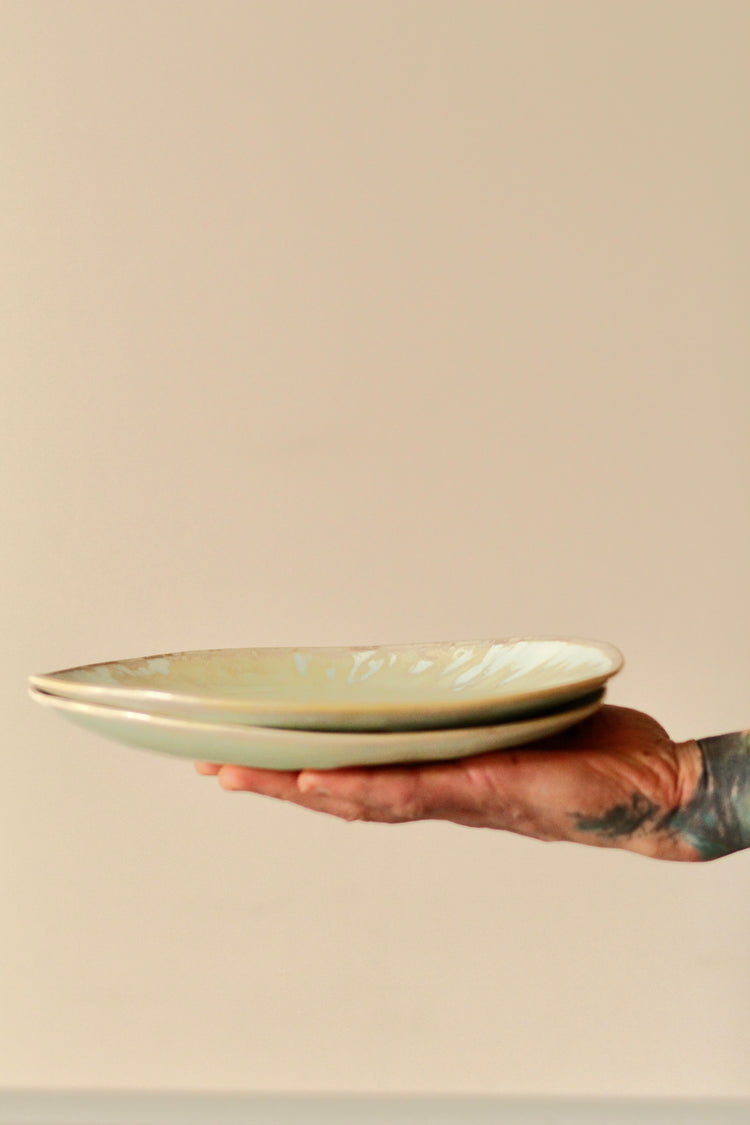 High Sided Plate - Cass green