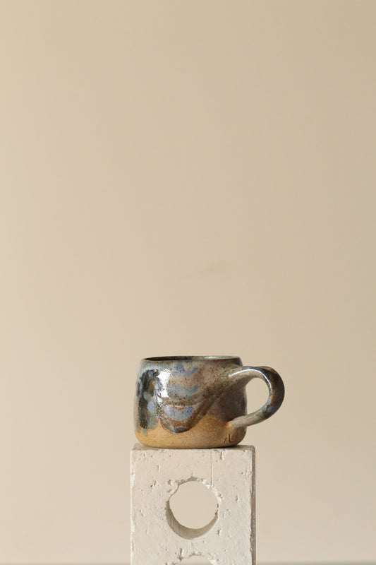 Blue and green painterly Mug